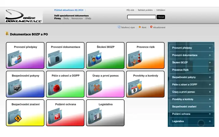 Dokumentaca BOZP program
